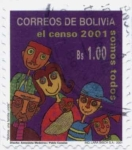 Stamps Bolivia -  Censo Nacional de Poblacion y Vivienda