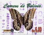 Stamps America - Bolivia -  Mariposas