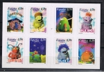 Stamps Spain -  Edifil  4176 C  Para los niños.  Los Lunis.  Carné de 8 sellos autoadhesivos