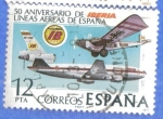 Stamps Spain -  ESPANA 1977 (E2448) L Aniversario de la fundacion de la comp Iberia 12p