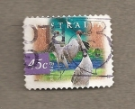 Stamps Australia -  Grulla australiana