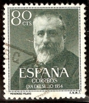 Stamps Spain -  Marcelino Menendez y Pelayo