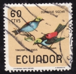 Stamps : America : Ecuador :  TANGARA CHILENSIS(dumbique sigcha)