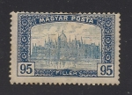 Stamps : Europe : Hungary :  Edificio del Parlamento de Budapest.