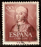 Stamps Spain -  V centenario del nacimiento de Isabel la Catolica