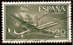 Sellos de Europa - Espaa -  Supe-constellation y nao Santa Maria