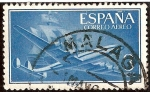 Stamps Spain -  Supe-constellation y nao Santa Maria