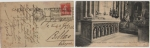 Sellos del Mundo : Europa : Francia : POSTAL FRANCESA DE 1922, CIRCULADA DE PARÍS A BILBAO. IMÁGEN DE LA ABADÍA DE SAN DENIS, PARÍS.