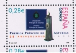 Sellos de Europa - Espaa -  Edifil  4192  Edifil  25º aniv. de los Premios Prínicpe de Asturias.  