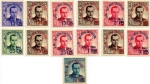 Stamps : Europe : Spain :  BENEFICENCIA  SERIE COMPLETA 1938
