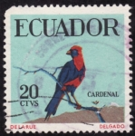 Sellos de America - Ecuador -  CARDENAL