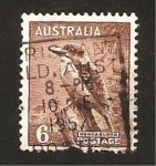 Stamps : Oceania : Australia :  fauna, pájaro kookaburra