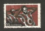 Stamps : Oceania : Australia :  arte de los aborigenes, cuerpos pintados