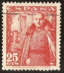 Stamps Spain -  Franco y la Mota