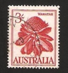 Sellos del Mundo : Oceania : Australia : flora, waratah
