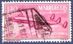 Stamps Africa - Morocco -  MARRUECOS Puente Río Nekor 1,40 aéreo