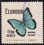 Stamps : America : Ecuador :  MORPHO PELEIDES