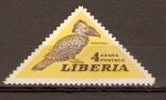 Stamps : Africa : Liberia :  PÁJARO  CÁLAO