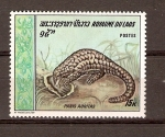 Stamps Asia - Laos -  PANGOLÍN   CHINO