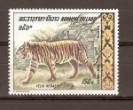 Stamps Laos -  TIGRE