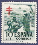 Stamps Spain -  Edifil 1104 Pro tuberculosos 0,10