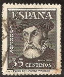 Stamps Spain -  Hernan Cortes