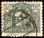 Stamps Spain -  Portico de Santiago