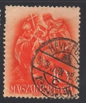 Stamps Hungary -  El Papa Silvestre II y el arzobispo Astrik.