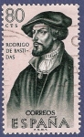 Stamps : Europe : Spain :  Edifil 1376 Rodrigo de Bastidas 0,80 ÚLTIMO