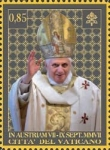 Stamps Vatican City -  VIAJE DE PAPA BENEDICTOXVI EN EL MUNDO