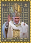 Sellos del Mundo : Europe : Vatican_City : VIAJE DE PAPA BENEDICTOXVI EN EL MUNDO