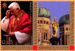Sellos de Europa - Vaticano -  80ªCUMPLEAÑOS DEL PAPA BENEDICTOXVI