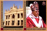 Stamps Europe - Vatican City -  80ªCUMPLEAÑOS DEL PAPA BENEDICTOXVI