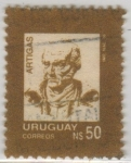 Sellos de America - Uruguay -  Artigas