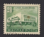 Stamps : Europe : Hungary :  Grandes almacenes, Ujpest