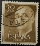 Stamps Spain -  Franco 30 cts