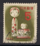 Stamps Japan -  Muñecas Kokeshi.