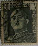 Stamps : Europe : Spain :  Franco 90 cts