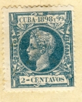 Sellos de America - Cuba -  Alfonso XII 1898-99
