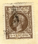 Sellos del Mundo : America : Cuba : Alfonso XII 1898-99