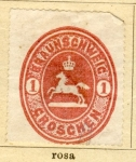 Stamps Germany -  Ducado de Braunswickweig Rdicion 1865