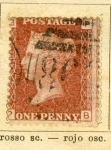 Stamps United Kingdom -  Reina Victoria Ed 1858