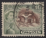 Stamps Cyprus -  Minas de Cobre y Pirita.