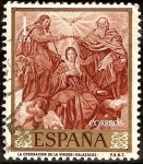 Stamps Spain -  La coronacion de la Virgen - Velazquez