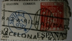 Stamps Spain -  Dia Mundial del Sello 1974 2ptas