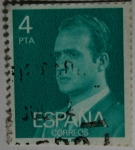 Stamps Spain -  Juan Carlos I 4pta 77