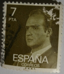 Stamps Spain -  Juan Carlos I 7pta