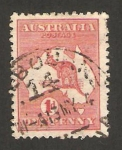 Stamps Oceania - Australia -  mapa de la isla y canguro