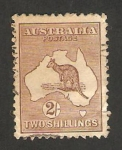 Stamps : Oceania : Australia :  mapa de la isla y canguro
