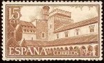 Stamps : Europe : Spain :  Monasterio de Gualdalupe-Claustro